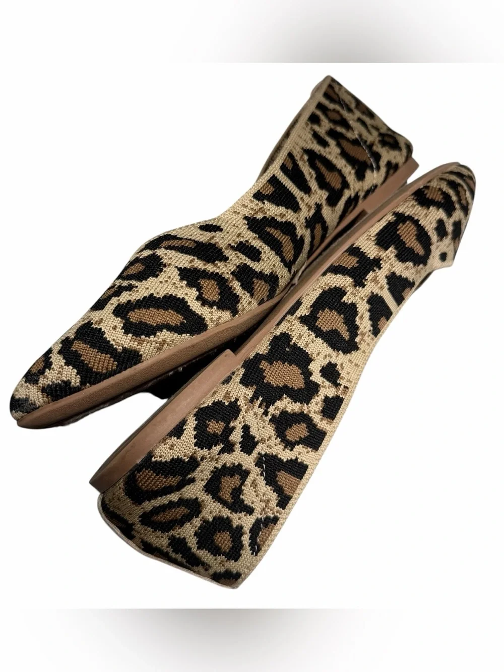 Skechers Flats 9 Cole Claw Animal Print Canvas Loafer